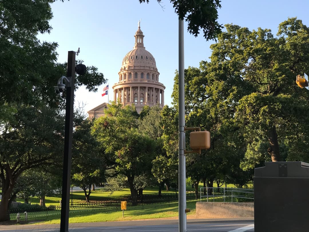 west coast states. A view of the capitol building from across the street