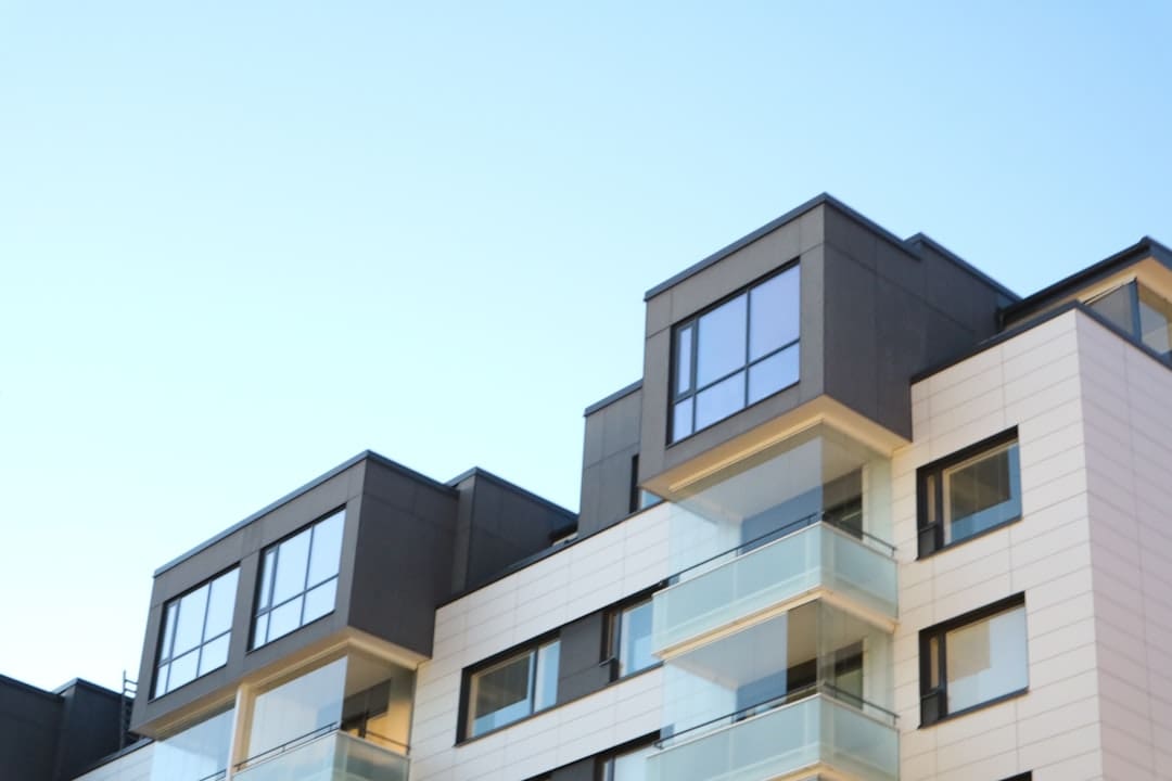 college dorm laws. A multi - story building with balconies and balconies on the top